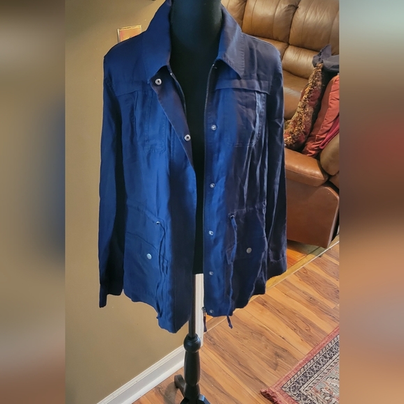 Women's A New Day Blue lightweight Jacket, Size Small - Picture 6 of 8